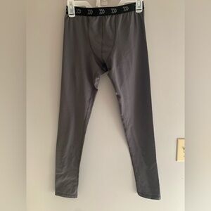 Youth Boys All In Motion Grey Long Insulated Athletic Stretch Outdoor Pants12/14